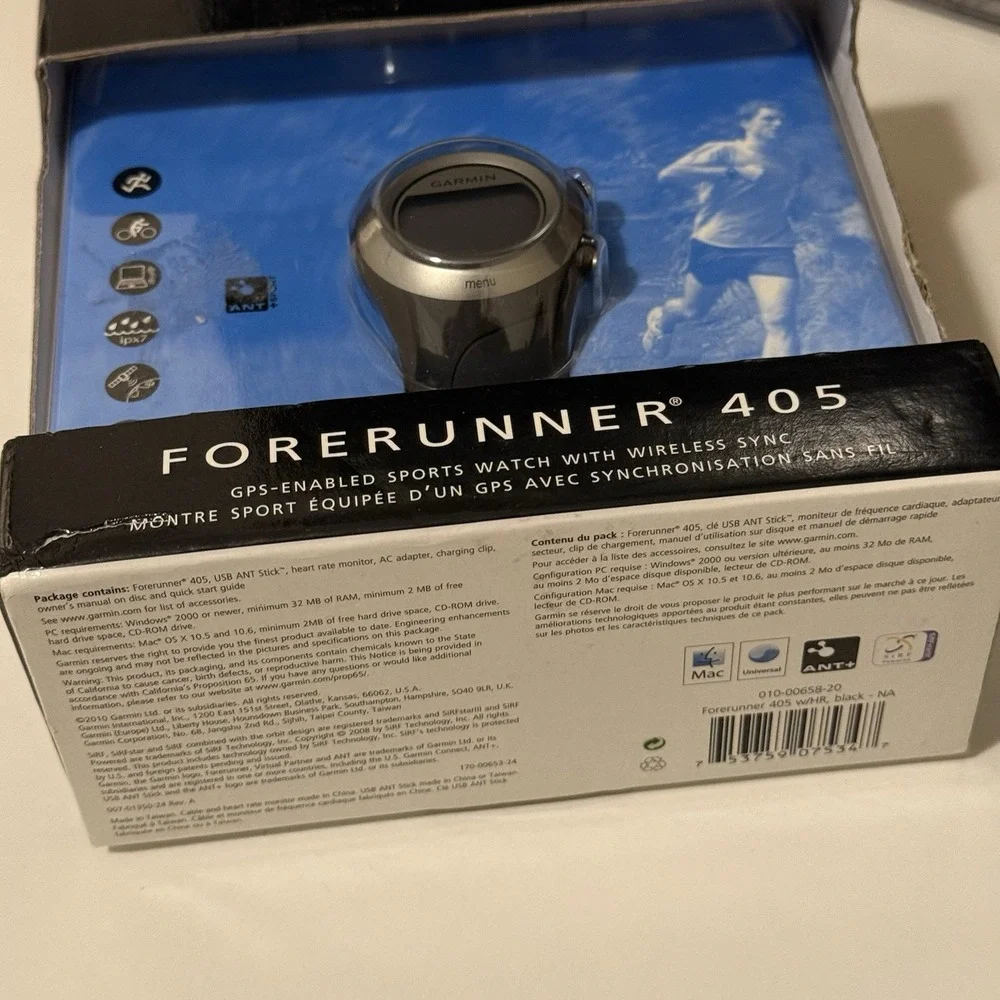 Garmin Forerunner  405  GPS Watch with Heart Rate Monitor OPEN BOX *BAND BROKEN